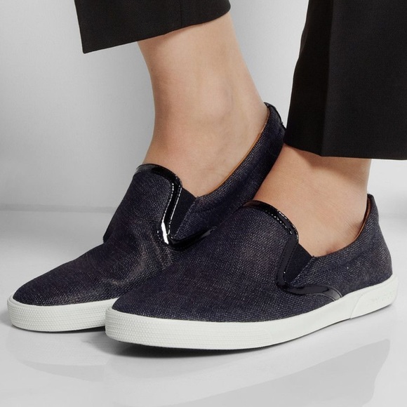 jimmy choo slip on trainers